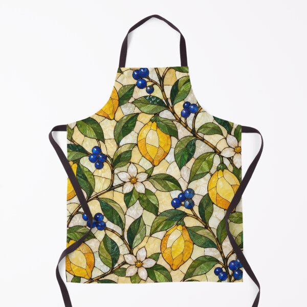 Item preview, Lemon Botanical Stained Glass Garden Pattern designed and sold by Creativveworrld03.