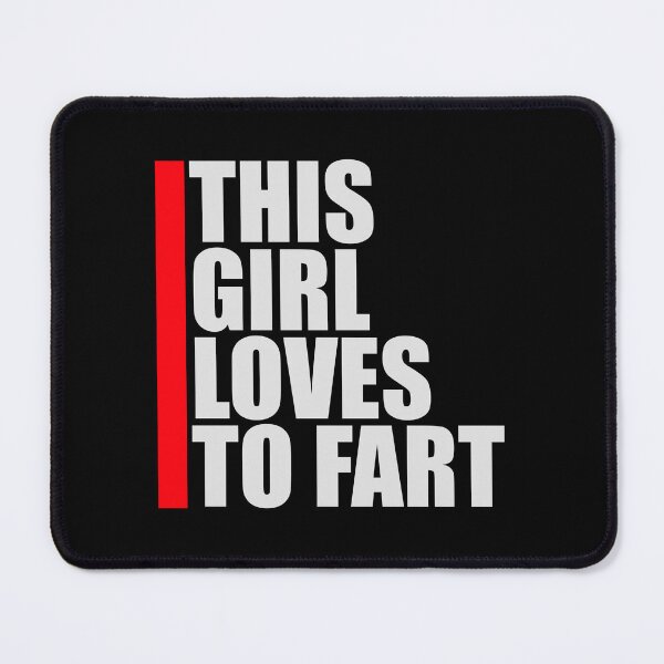 Item preview, This Girl Loves To Fart Sarcastic Funny Quote Logo designed and sold by shirt-o-mat.