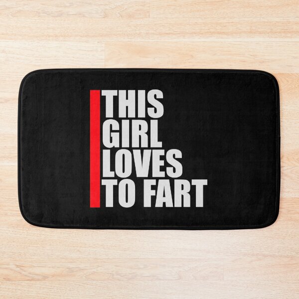 Item preview, This Girl Loves To Fart Sarcastic Funny Quote Logo designed and sold by shirt-o-mat.