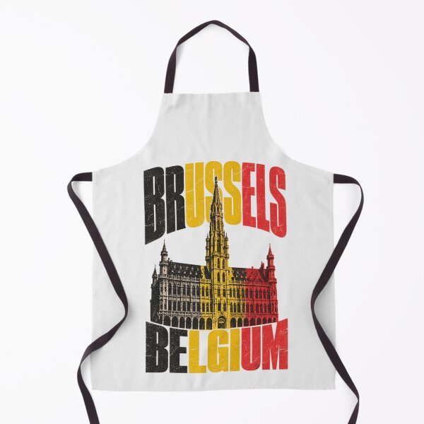 Item preview, Brussels Belgium Town Hall Flag Colors Retro designed and sold by Yellowriversss.