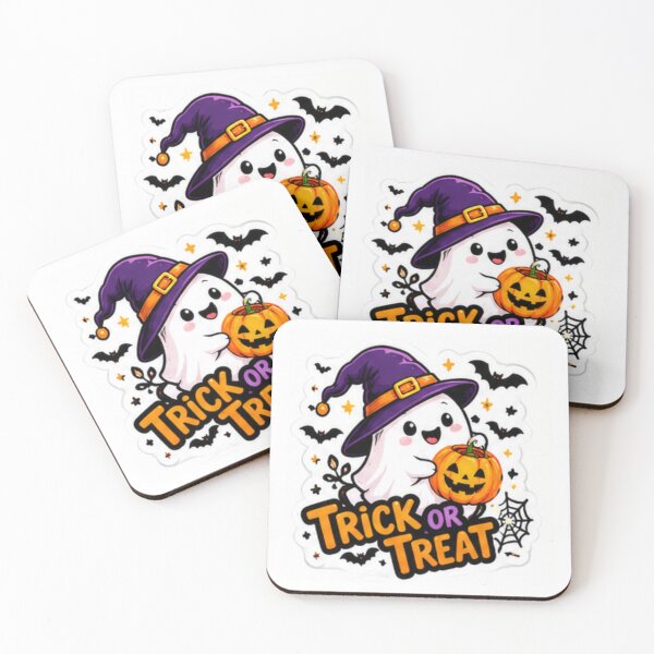 Item preview, Cute Trick or Treat Halloween Ghost designed and sold by LearnFunStore.