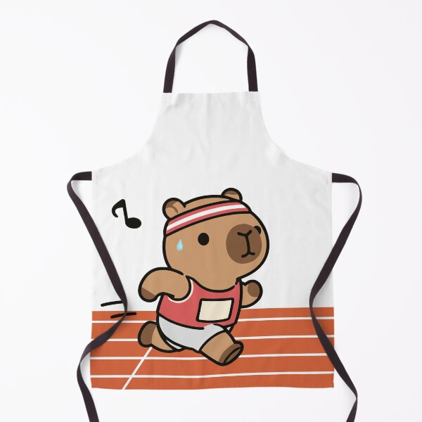 Item preview, Cute Running Capybara Marathon Runner Athletics Cute Illustration designed and sold by LensDyn™.