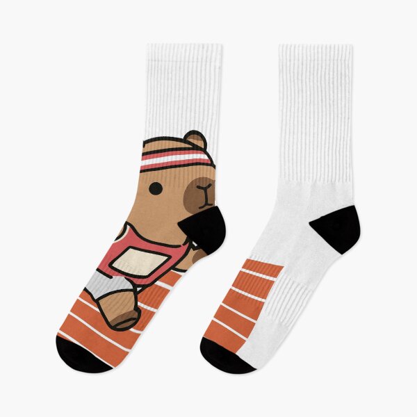 Item preview, Cute Running Capybara Marathon Runner Athletics Cute Illustration designed and sold by LensDyn™.