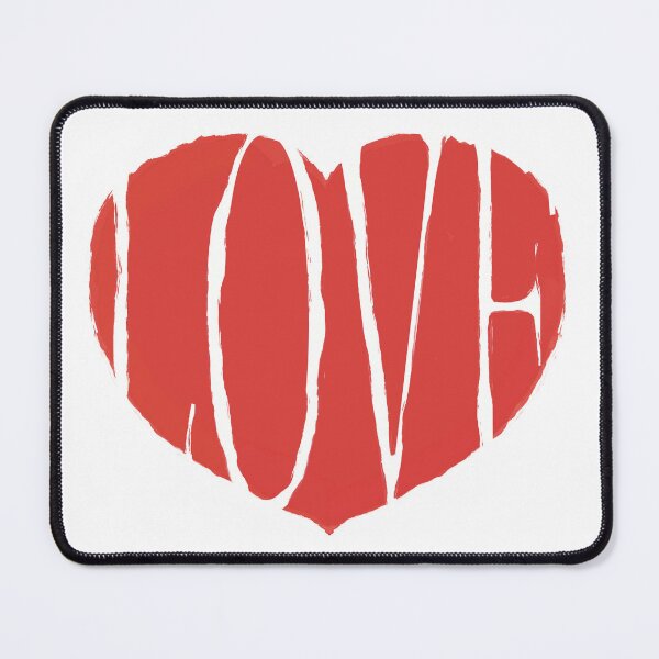 Item preview, Red Heart Made of LOVE Hand Lettering designed and sold by Bald Guy Draws.