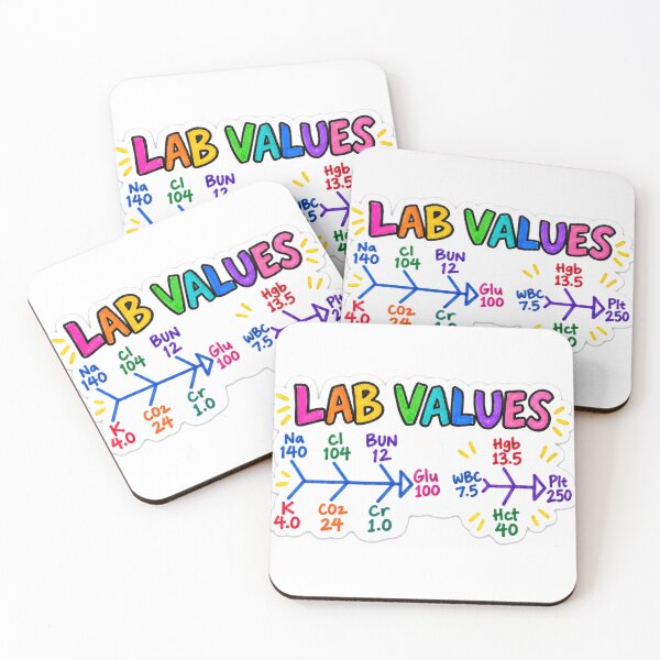 Item preview, Lab Values Fishbone Diagram Nursing Student Sticker designed and sold by isokinetic.