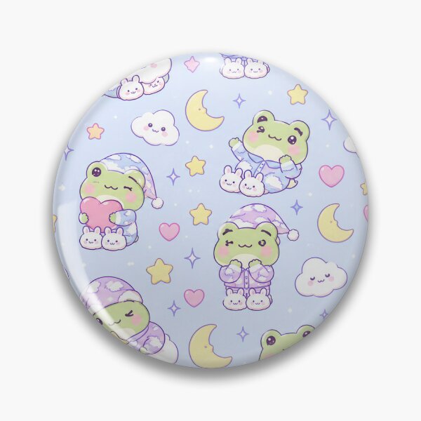Item preview, Kawaii Frog Cloud Pajama Pattern designed and sold by Soft Berry Studio.