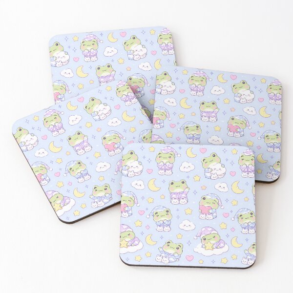 Item preview, Kawaii Frog Cloud Pajama Pattern designed and sold by Soft Berry Studio.
