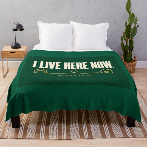 Item preview, I Live Here Now – Adopted Pet Bandana Rescue Homecoming Gift designed and sold by astersgraphics.