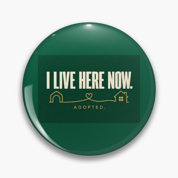 Item preview, I Live Here Now – Adopted Pet Bandana Rescue Homecoming Gift designed and sold by astersgraphics.