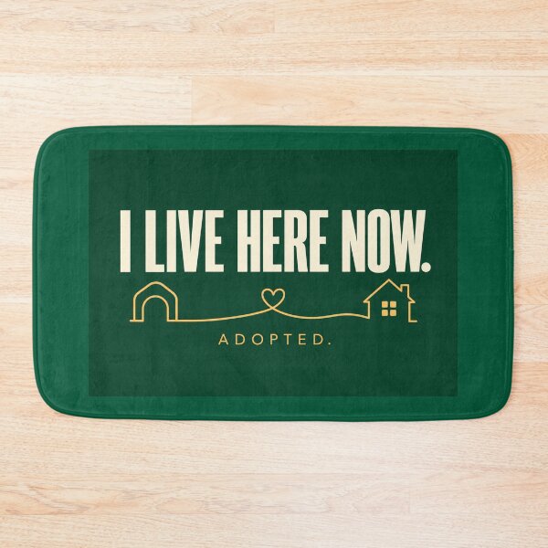 Item preview, I Live Here Now – Adopted Pet Bandana Rescue Homecoming Gift designed and sold by astersgraphics.