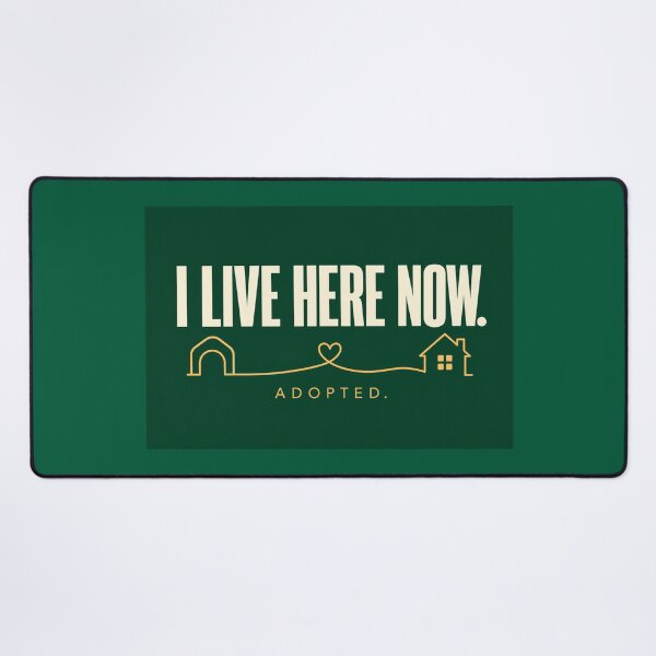 Item preview, I Live Here Now – Adopted Pet Bandana Rescue Homecoming Gift designed and sold by astersgraphics.