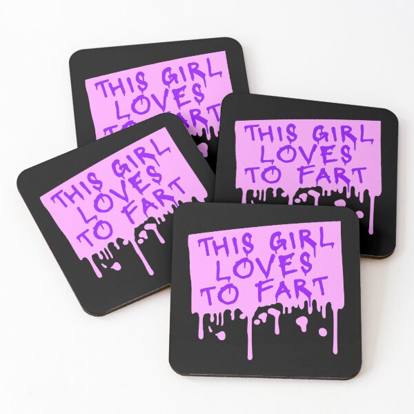 Item preview, This Girl Loves To Fart Sarcastic Funny Quote Logo designed and sold by shirt-o-mat.