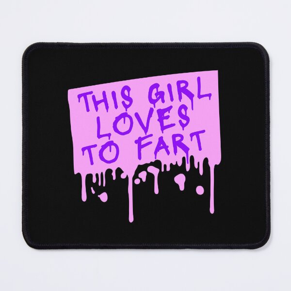 Item preview, This Girl Loves To Fart Sarcastic Funny Quote Logo designed and sold by shirt-o-mat.