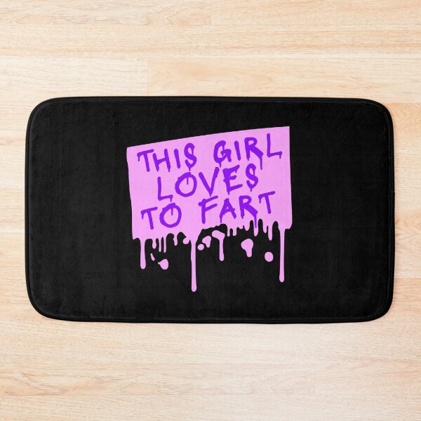 Item preview, This Girl Loves To Fart Sarcastic Funny Quote Logo designed and sold by shirt-o-mat.
