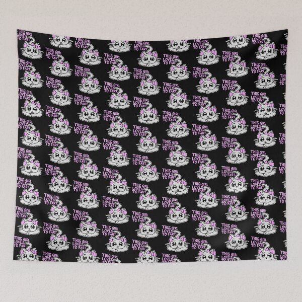 Item preview, Cute Cat This Girl Loves To Fart Sarcastic Funny Quote designed and sold by shirt-o-mat.