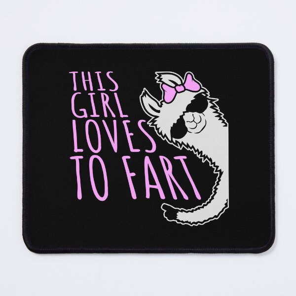 Item preview, Cute Llama This Girl Loves To Fart Sarcastic Funny Quote Logo designed and sold by shirt-o-mat.