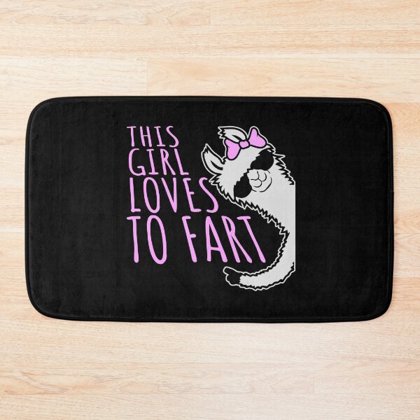 Item preview, Cute Llama This Girl Loves To Fart Sarcastic Funny Quote Logo designed and sold by shirt-o-mat.