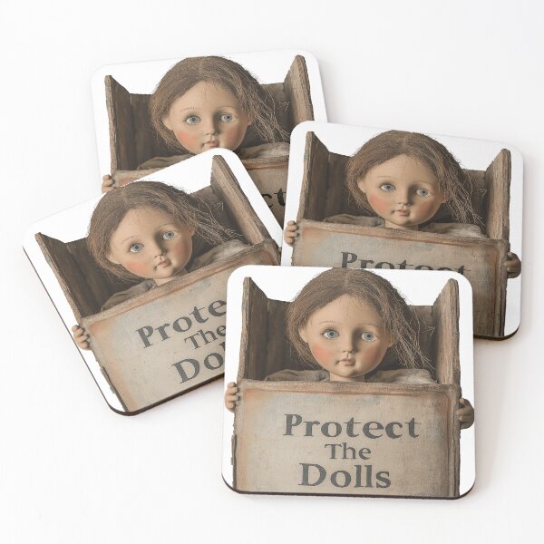 Item preview, Protect The Dolls – Vintage Creepy Doll Art designed and sold by JanChryzostom.