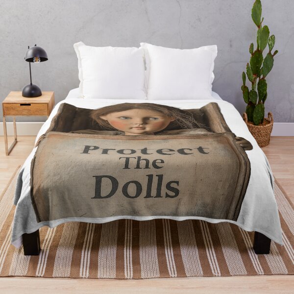 Item preview, Protect The Dolls – Vintage Creepy Doll Art designed and sold by JanChryzostom.