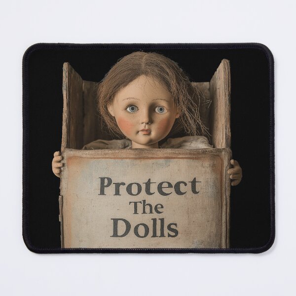 Item preview, Protect The Dolls – Vintage Creepy Doll Art designed and sold by JanChryzostom.