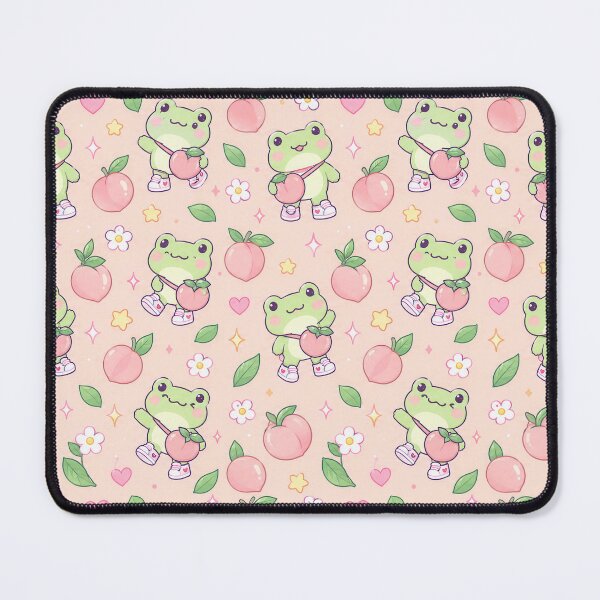 Item preview, Kawaii Frog Peach Bag Pattern designed and sold by Soft Berry Studio.