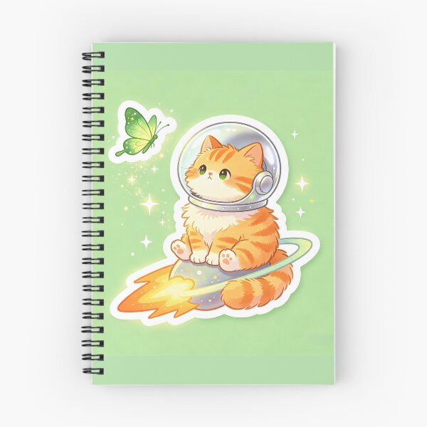 Item preview, The orange cat sits on the comet. designed and sold by pin-upgirls9.