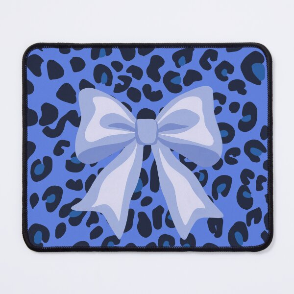 Item preview, Cute Royal Blue Coquette Bow Leopard Print Aesthetic Pattern designed and sold by MayoshaVibes.