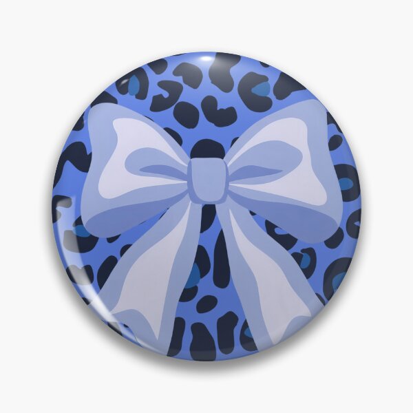 Item preview, Cute Royal Blue Coquette Bow Leopard Print Aesthetic Pattern designed and sold by MayoshaVibes.