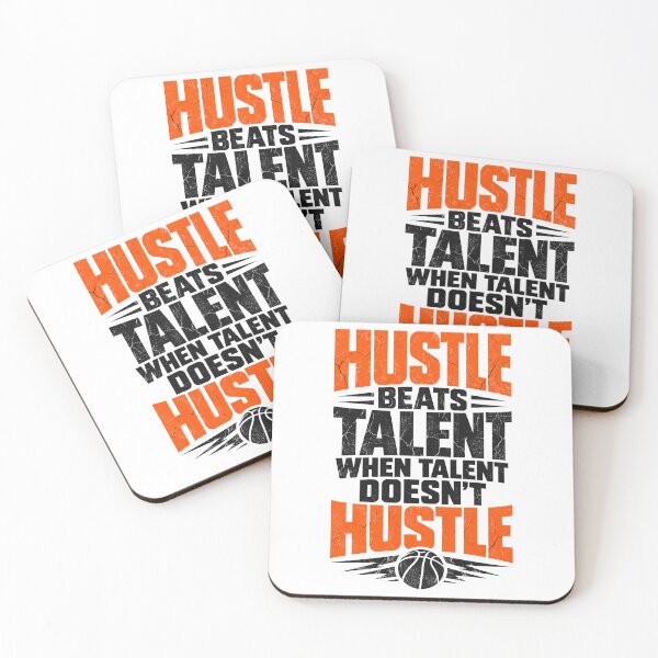 Item preview, Hustle Beats Talent - Basketball Motivational Art designed and sold by GameTime-Gear.