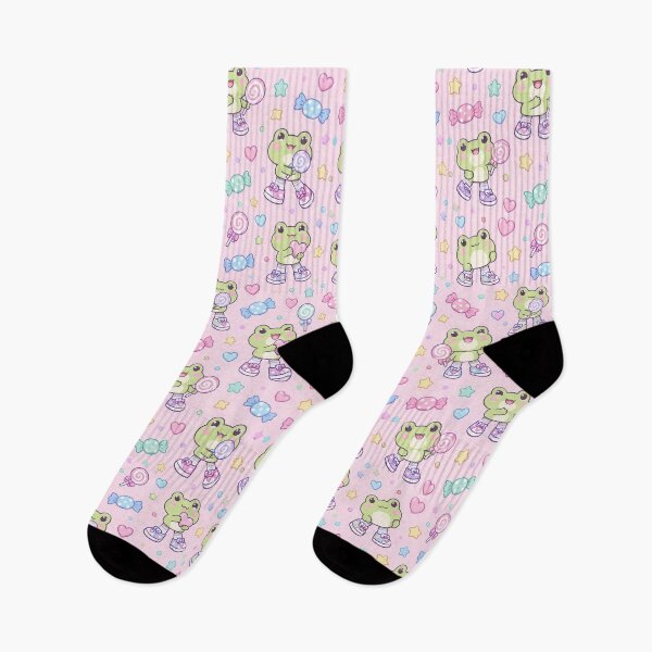 Item preview, Kawaii Frog Daisy Milkshake Pattern designed and sold by Soft Berry Studio.
