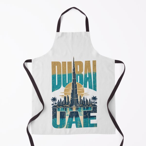 Item preview, Dubai UAE Burj Khalifa Skyline Retro Sunset Design designed and sold by Yellowriversss.