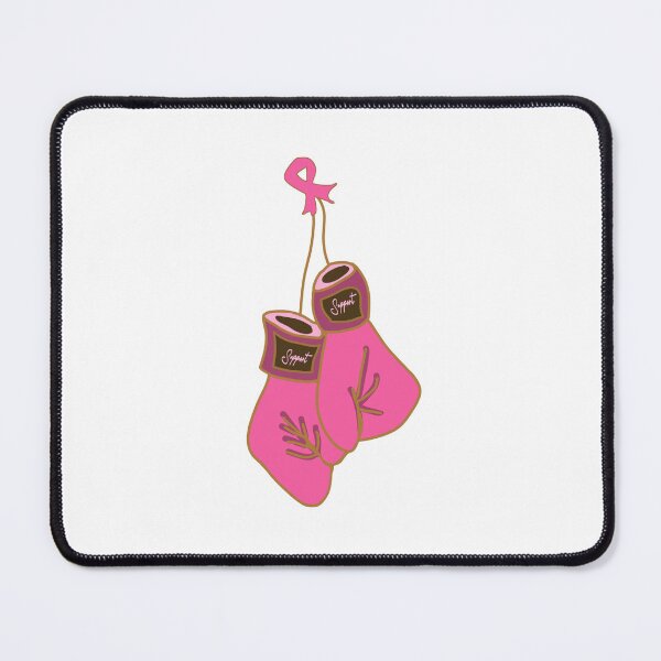 Item preview, Boxing gloves awareness pink breast cancer band designed and sold by vibeno1.