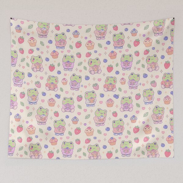 Item preview, Kawaii Frog Cozy Muffin Pattern designed and sold by Soft Berry Studio.