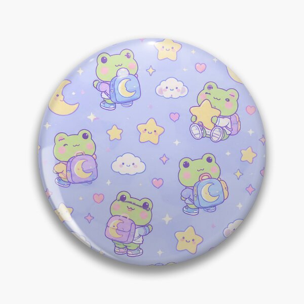 Item preview, Kawaii Frog Moon Backpack Pattern designed and sold by Soft Berry Studio.