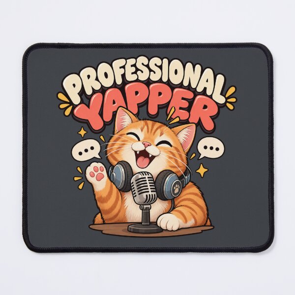 Item preview, Professional Yapper Cat Meme designed and sold by Stikaro.