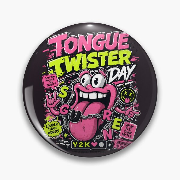 Item preview, Tongue Twister Day Y2K Punk Streetwear Character designed and sold by CloudyCatArt.