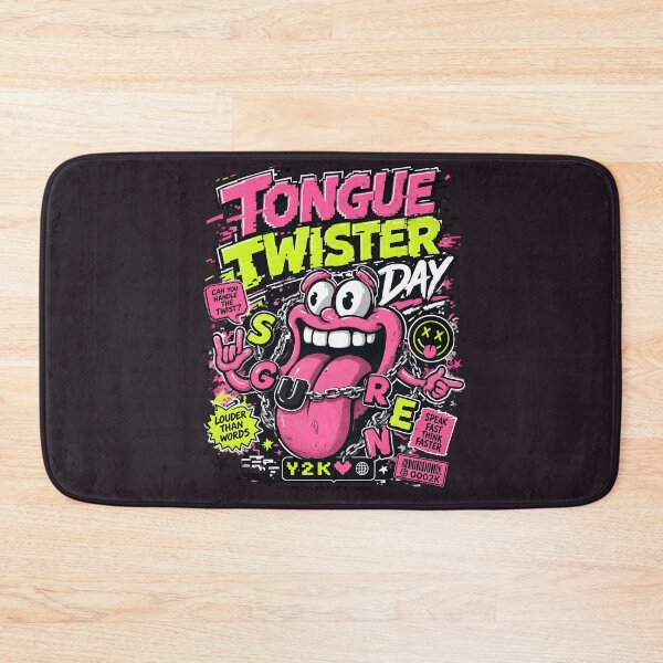Item preview, Tongue Twister Day Y2K Punk Streetwear Character designed and sold by CloudyCatArt.