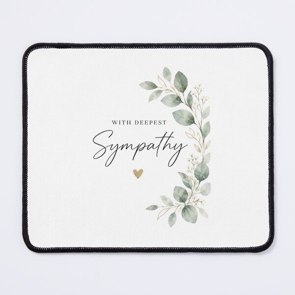 Item preview, Elegant Sympathy Card | With Deepest Sympathy | Minimalist Condolence Card designed and sold by Aesthetic-Avenue.