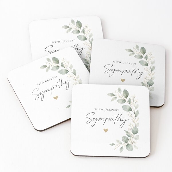 Item preview, Elegant Sympathy Card | With Deepest Sympathy | Minimalist Condolence Card designed and sold by Aesthetic-Avenue.