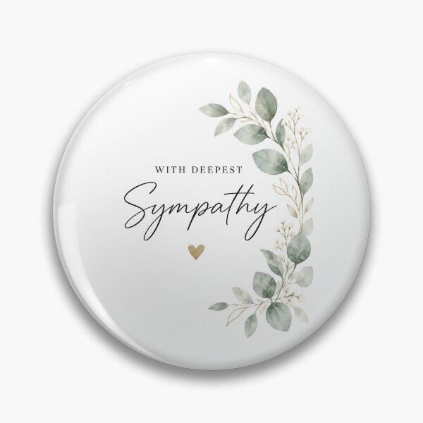 Item preview, Elegant Sympathy Card | With Deepest Sympathy | Minimalist Condolence Card designed and sold by Aesthetic-Avenue.