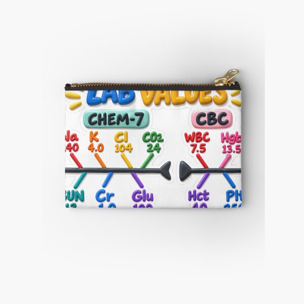Item preview, Lab Values Fishbone Diagram 3D Nursing Student Sticker designed and sold by isokinetic.