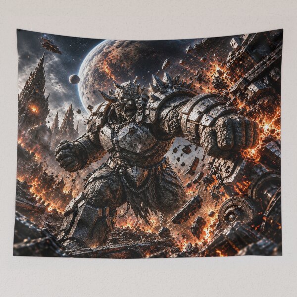 Item preview, Cosmic War Titan – Epic Alien Warrior Battle designed and sold by ZYVARENNE.