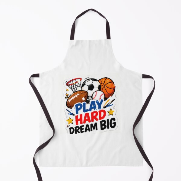 Item preview, Play Hard Dream Big Sports Motivation designed and sold by LearnFunStore.