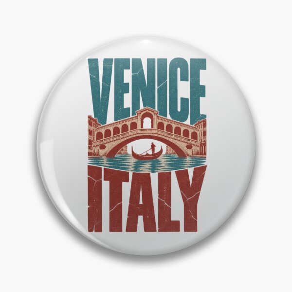 Item preview, Venice Italy Rialto Bridge Gondola Vintage Landmark Simple Design designed and sold by Yellowriversss.