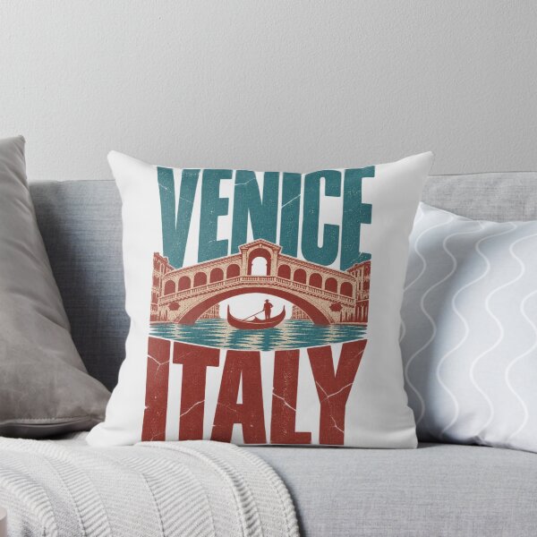 Item preview, Venice Italy Rialto Bridge Gondola Vintage Landmark Simple Design designed and sold by Yellowriversss.