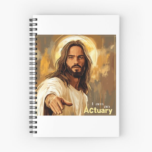 Item preview, Jesus Is the Actuary – Funny Christian Art designed and sold by JanChryzostom.