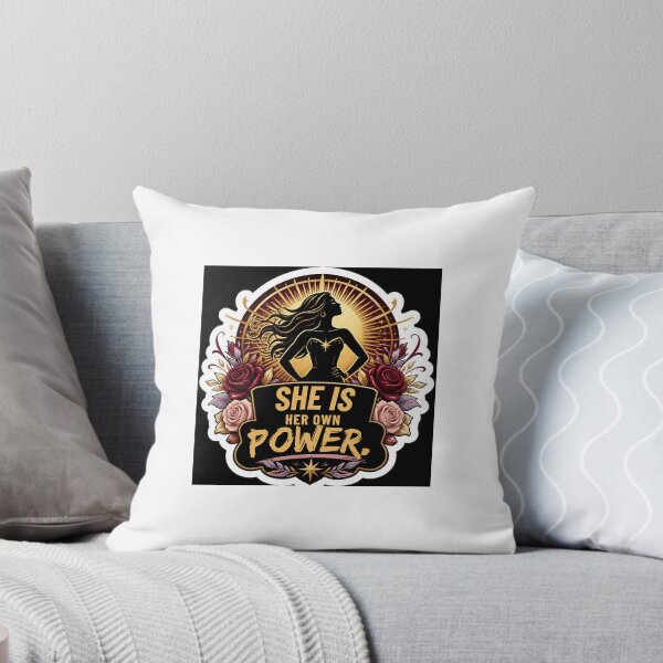Item preview, She Is Her Own Power | Strong Woman Empowerment Sticker designed and sold by KabirShadija.