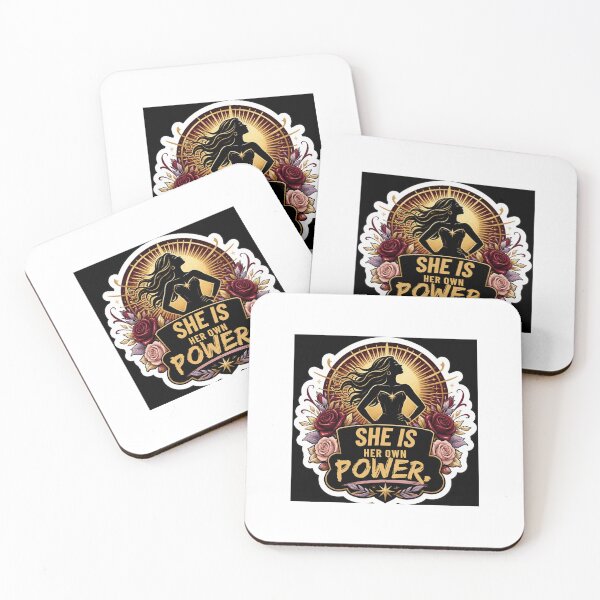 Item preview, She Is Her Own Power | Strong Woman Empowerment Sticker designed and sold by KabirShadija.