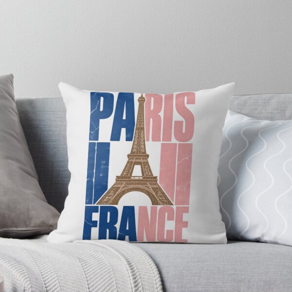 Item preview, Paris France Eiffel Tower Flag Colors Retro Simple Landmark Design designed and sold by Yellowriversss.