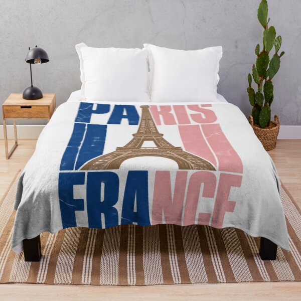 Item preview, Paris France Eiffel Tower Flag Colors Retro Simple Landmark Design designed and sold by Yellowriversss.